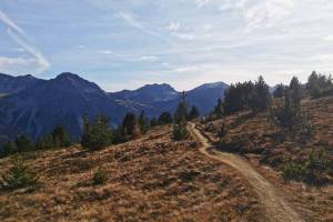 Abstieg vom Maraner Hauptji zum Arosa Bärenland