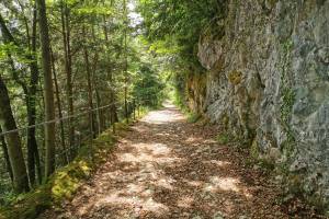 Abstieg von der Kristallhöhle nach Kobelwald