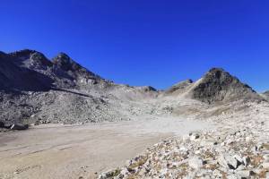 Blick zum Flüela Wisshorn und zum Jörigletscher
