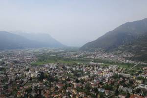 Aussicht auf Bellinzona von Sasso Corbaro