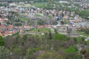 Aussicht auf Bellinzona von Sasso Corbaro