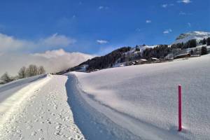Winterwanderung Obersaxen - Surcuolm - Vella